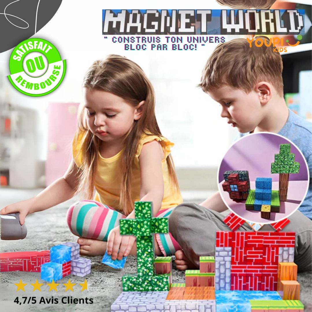 Magnet'World ⛏🧱 "Construis ton Univers Bloc par Bloc !"